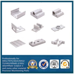 Фабрика китая Custom алюминиевые аксессуары CNC обрабатывающие детали